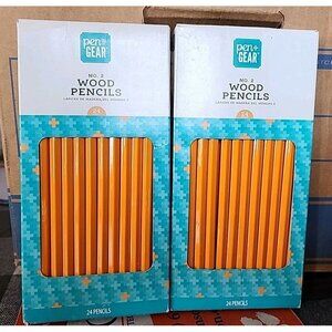 Pen + GEAR Wood Pencils 2 boxes of 24 Count No. 2 Pencils NEW